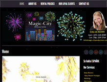 Tablet Screenshot of magic-cityproductions.com